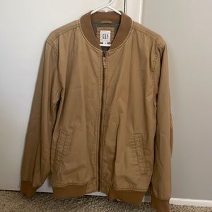 Gap bomber jacket, tan colored
